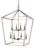 Trans Globe Lacey 26 Inch Pendant Style Cage Chandelier Model: 10265 PC/BK