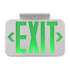 Trans Globe LED EXIT SIGN WH With GR LETTERS in Green Finish Model: EM-6000 GR