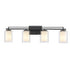 Trans Globe Lisbon Vanity Lighting Brushed Nickel Model: 22484 BN