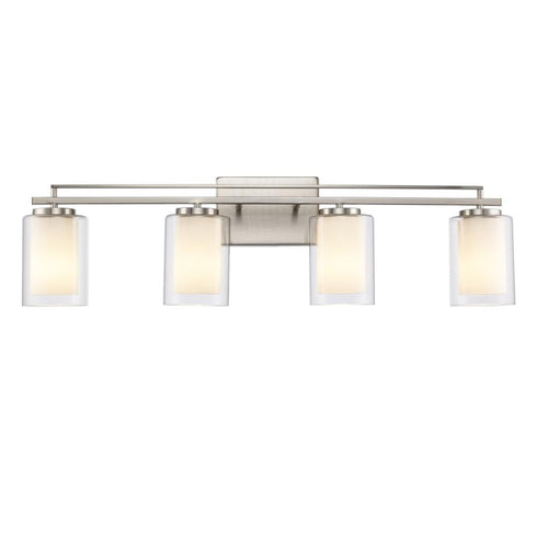 Trans Globe Lisbon Vanity Lighting Brushed Nickel Model: 22484 BN