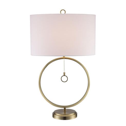 Trans Globe Marin 1 Light TABLE RING HOOP AG in Antique Gold Finish Model: RTL-9146 AG