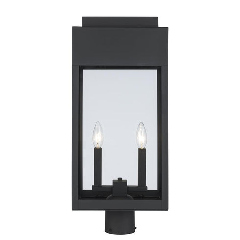 Trans Globe Marley Post Lantern in Black Model: 51524 BK