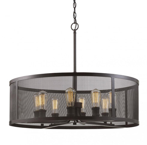 Trans Globe Mesh 30 Inch Drum Chandelier Model: 10229 BN