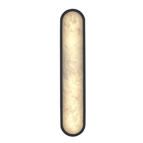 Trans Globe Minerva 24 Inch ALABASTER CIRCLR SCONCE AG in Antique Gold Finish Model: LED-22654 AG