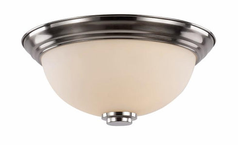 Trans Globe Mod Pod 2 Light 13 in. Flush Mount Ceiling Light in Brushed Nickel Finish Model: 70526-13 BN
