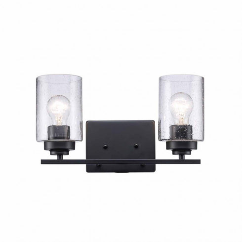 Trans Globe Mod Pod 2 Light Glass Drum Shaded Vanity Bar Model: 80522 BN