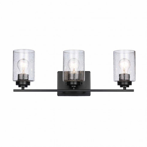 Trans Globe Mod Pod 3 Light Glass Drum Shaded Vanity Bar Model: 80523 BN