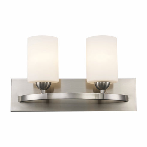 Trans Globe Moonlight 2 Light Frosted Glass Armed Vanity Model: 22282 BN