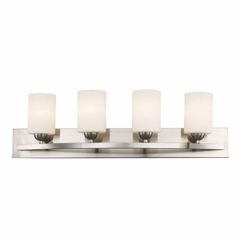 Trans Globe Moonlight 4 Light Frosted Glass Armed Vanity Model: 22284 BN