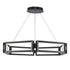 Trans Globe Mythos 36 Inch LED PENDANT RECTANGLE LINK in Black Finish Model: MDN-1590 BK