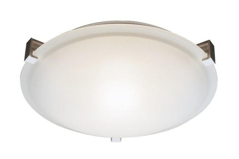 Trans Globe Neptune 15 Inch Flush Mount Indoor Ceiling Light in Brushed Nickel Finish Model: 59007 BN