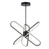 Trans Globe Nightingale 30 Inch LED PENDANT ATOM BURST LG in Black Finish Model: MDN-1587 BK