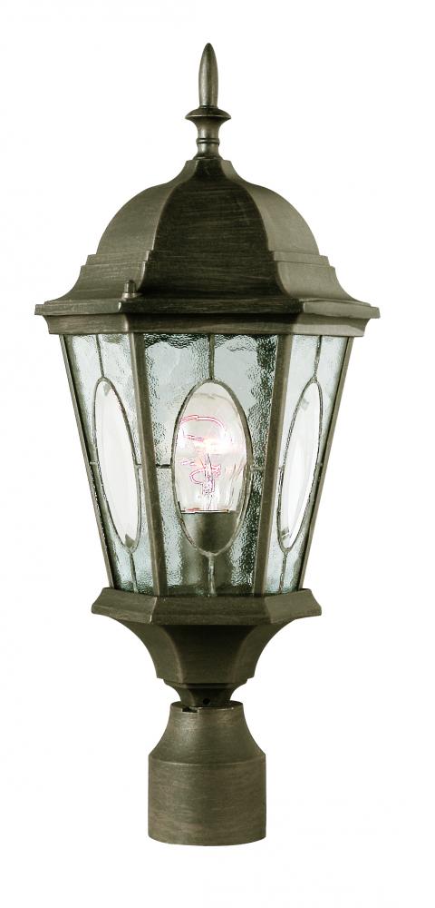 Trans Globe One Light Black Gold Water Clear Oval Window Model: 4716 BG