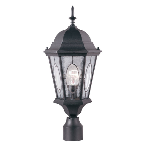 Trans Globe One Light Black Gold Water Clear Oval Window Model: 4716 BG