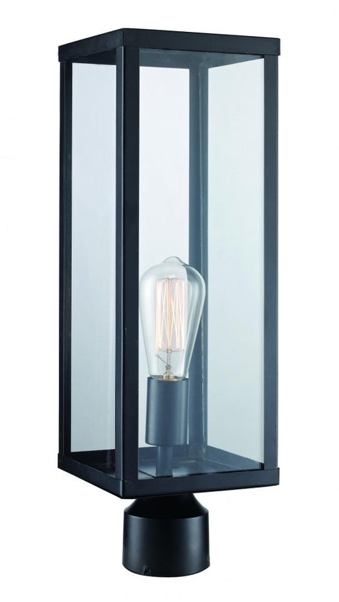 Trans Globe Oxford 19.25 Inch Postmount Lantern Model: 40754 BK