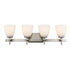 Trans Globe Oxnard 4 Light Reversible Shaded Vanity Light Model: 22294 BK