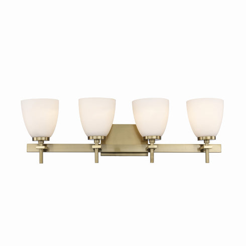 Trans Globe Oxnard 4 Light Reversible Shaded Vanity Light Model: 22294 BK