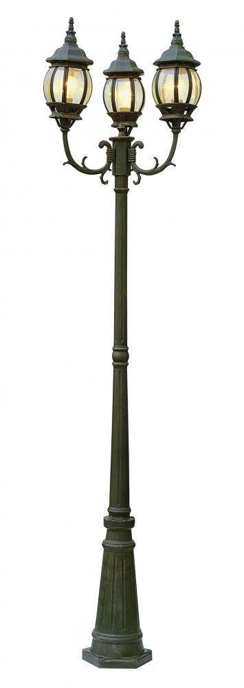 Trans Globe Parkway 91.5 In. 3 Light 3 Lantern Heads Model: 4090 BC
