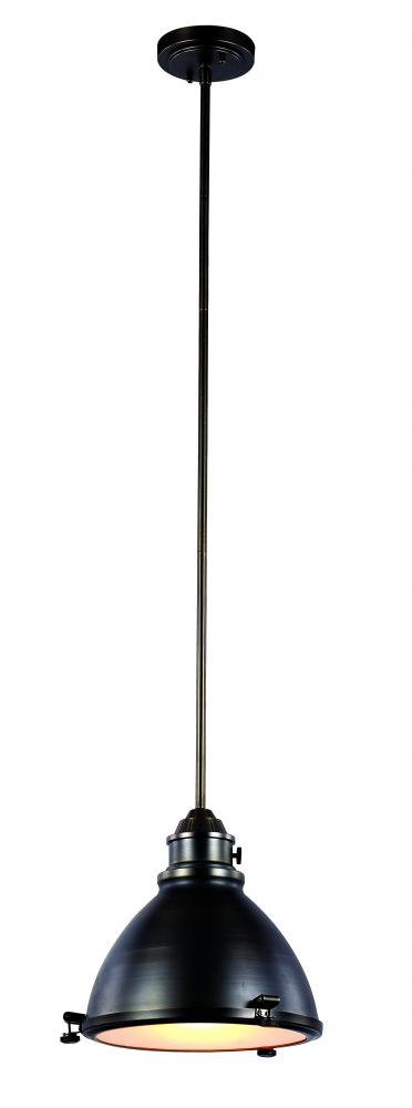 Trans Globe Performance 1 Light PENDANT RETRO INDUST MD WB in Weathered Bronze Finish Model: PND-1005 WB