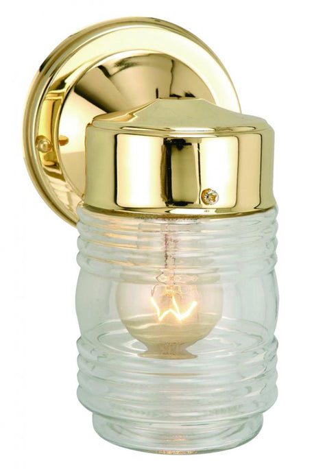 Trans Globe Quinn 1 Light Classic Glass Jar Shade Outdoor Model: 4900 BK