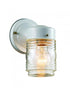 Trans Globe Quinn 1 Light Classic Glass Jar Shade Outdoor Model: 4900 BK