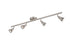 Trans Globe Renew 4 Light TRACK VANITY GU10 SOCKET in Brushed Nickel Finish Model: W-494 BN