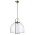 Trans Globe River 1 Light PENDANT GLASS DOME L AG in Antique Gold Finish Model: PND-2231 AG