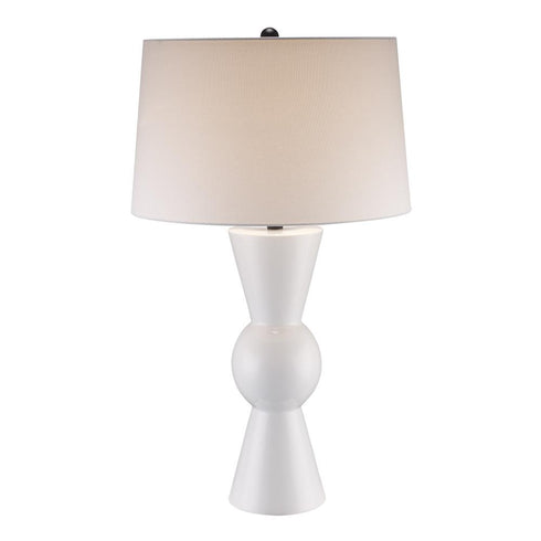 Trans Globe Romola TABLE LAMP BOWTIE WH in White Finish Model: RTL-9176 WH