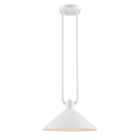 Trans Globe Roscoe 1 Light Industrial Pendant in Black Finish Model: 11761 BK