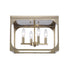 Trans Globe Ruby Ridge 4 Light Caged Flush Mount in Antique Gold Finish Model: 11711 AG