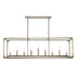 Trans Globe Ruby Ridge 9 Light Linear Pendant in Antique Gold Finish Model: 11719 AG