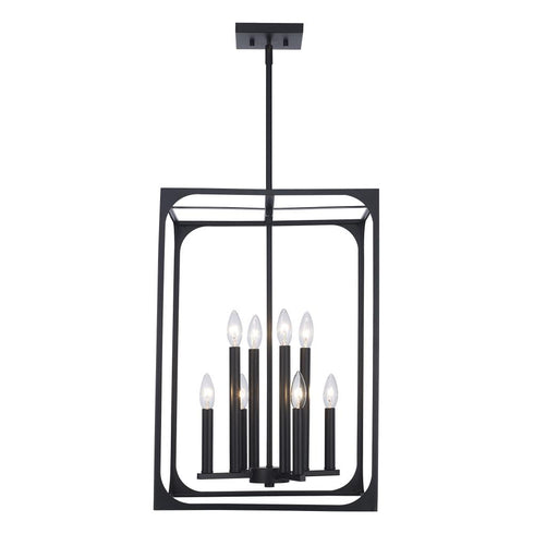 Trans Globe Ruby Ridge Rudy Ridge 8 Light Caged Pendant in Antique Gold Finish Model: 11717 AG