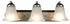 Trans Globe Rusty Collection 3 Light Glass Bell Shades Model: 3503 ROB