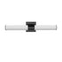 Trans Globe Saavy LED LINEAR VANITY 24 Inch CYLINDER in Black Finish Model: LED-22434 BK