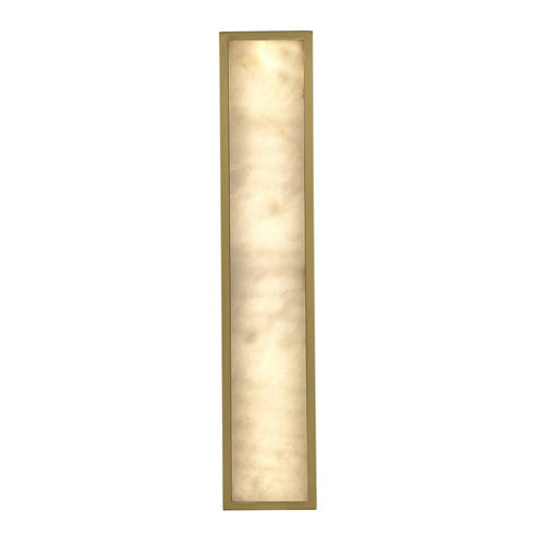 Trans Globe Sahara 24' ALABASTER SQUARE SCONCE AG in Antique Gold Finish Model: LED-22644 AG
