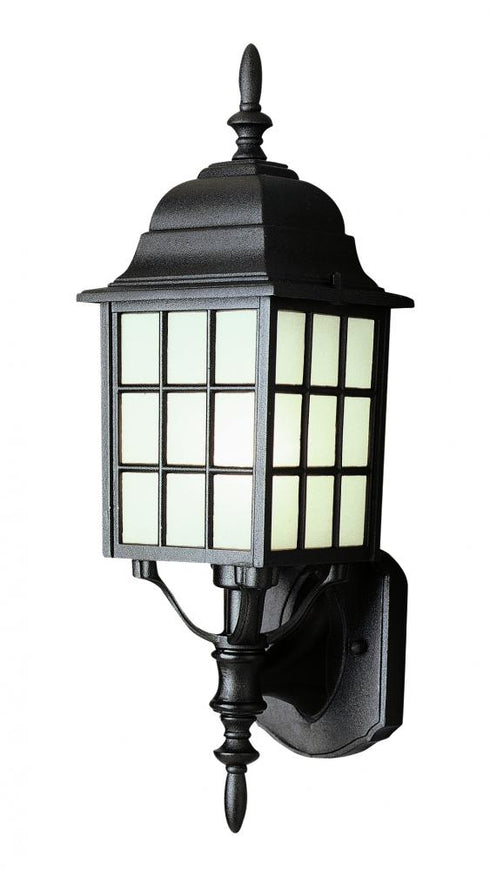 Trans Globe San Gabriel 1 Light SQUARE LANTN With GRID in Black Finish Model: 4420 BK