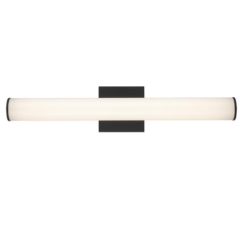 Trans Globe Sawyer 24 Inch ROUND LINEAR LED FROSTED B in Black Finish Model: LED-22564 BK