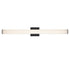 Trans Globe Sawyer 36 Inch ROUND LINEAR LED FROSTED B in Black Finish Model: LED-22566 BK
