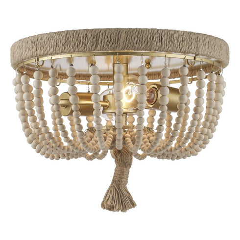 Trans Globe Taylan Flush Mount Lighting Antique Gold Model: 11605 AG