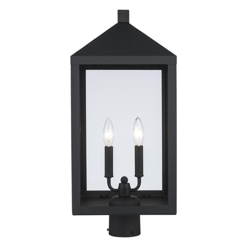 Trans Globe Tempest Post Lantern in Black Model: 51535 BK