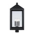 Trans Globe Tempest Post Lantern in Black Model: 51536 BK