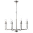 Trans Globe Tennyson Pendant Lights Brushed Nickel Model: 11658 BN