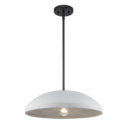 Trans Globe UrbanConcrete 1 Light Single Pendant in Black Finish Model: PND-2263 BK