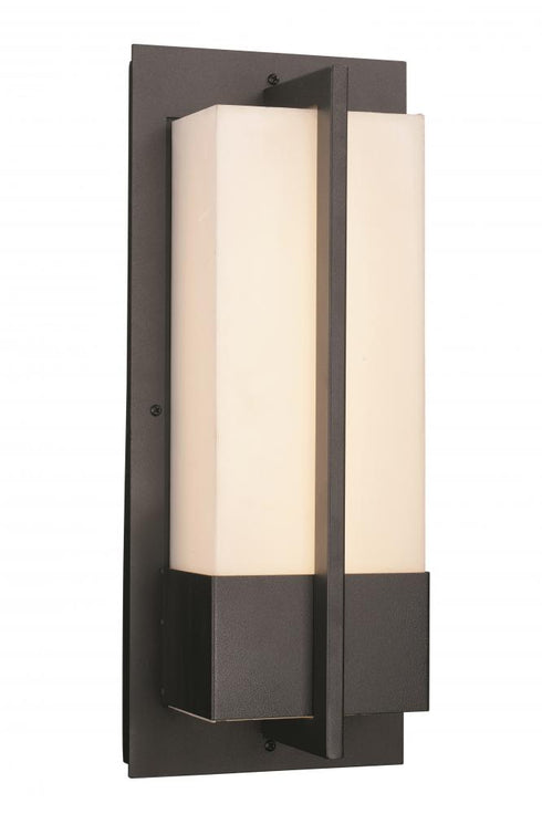 Trans Globe Venue LED OUTD WALL MODERN MED BK in Black Finish Model: LED-50151 BK