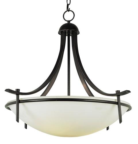 Trans Globe Vitalian 3 Light PENDANT MARBLEIZED GLASS in Brushed Nickel Finish Model: 8177 BN
