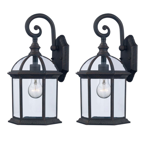 Trans Globe Wentworth 17 Inch Wall Lantern Model: 4181-2 BK