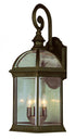 Trans Globe Wentworth 4 Light WALL LG OUTD BVLD GLS in Black Finish Model: 44182 BK