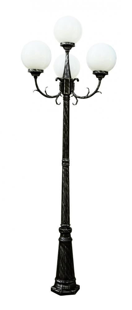 Trans Globe Wilshire 89 In. Tall 4 Light 4 Globe Shade Model: 4080 BK