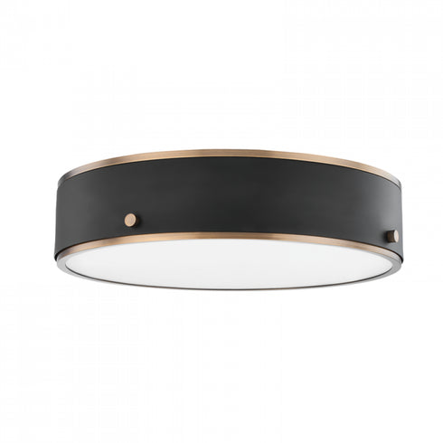Troy 1 Light Large Flush Mount Model: C8316-PBR/SFB