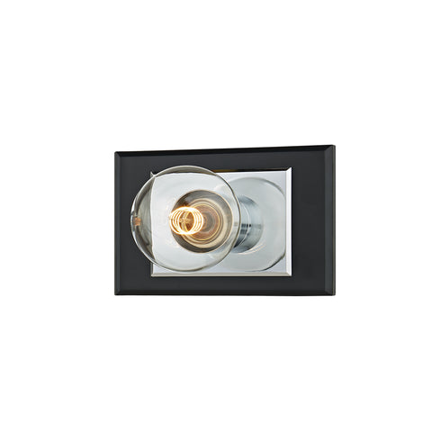 Troy 1 Light Runyan Bath and Vanity in POLISHED CHROM SOFT BLACK Finish Model: B3541-PC/SBK